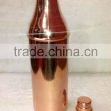 100% PURE COPPER WATER DRINKING BOTTLE , TRAVELLERS PURE COPPER DRINKING WATER BOTTLE thumbnail-3