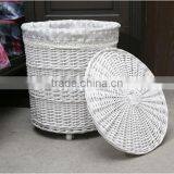 Cheap Round Willow Woven Laundry Hamper thumbnail-3