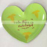 Heart Shape Green Plastic Fruit Plate thumbnail-1