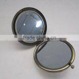 Retro Round Hollowing Metal Mirror With Diamonds/mirror thumbnail-3