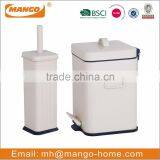 European Round Toilet Brush With Metal Sanitary Bin thumbnail-3