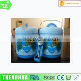 Free Fork Spoon Round Shape Plastic Stainless Steel Colour Lunch Box thumbnail-1