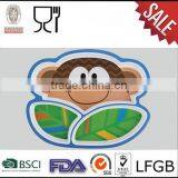 Monkey Shape Melamine Dinner Plate Melamine Plate for Children thumbnail-1