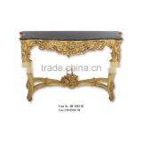 Gold Leaf Antique Marble Console Table For Home Decor Art thumbnail-1