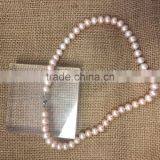 9-9.5 mm Pink Button Freshwater Pearl Necklace thumbnail-5
