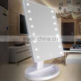 Touch Screen Desktop 22 LEDs Makeup Lighted Mirror Vanity, Mirror With Lights thumbnail-4