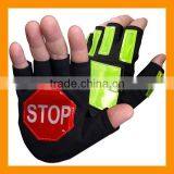 Half Finger Reflective Traffic Safety Police Gloves thumbnail-6