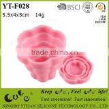 Foldable Silicone Cup With Flower Shape