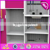 New Design Children Pretend Play Toys Wooden Red Play Kitchen W10C282 thumbnail-3