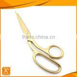 9" LFGB Best Stainless Steel Gold Coated Tailoring Scissors thumbnail-2
