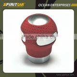 Red Leather Aluminium Alloy Quality Car Shift Knob thumbnail-1