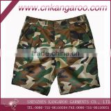 Military Jungle/Woodland camouflage Ripstop Short;Cotton/Poly Army Summer Short