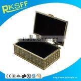 Square Shape Antique Custom Metal Alloy Jewelry Package Box thumbnail-4