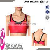 newest ladies' sports bra yoga bra with your own logo