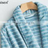 Alli Baba Com Light Navy Brushed Coral Fleece Men Bathrobes thumbnail-2