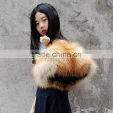 CX-H-17C Natural Colour Lady Bags Genuine Fox Fur Handbag thumbnail-4