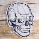 2017Customized Cool Skull Embroidery Patch, Virious Skull Embroidered Patch thumbnail-2