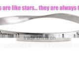 2016 Fashion Inspired Words Bangle Bracelet Latest Design Daily Wear Bangle Best Friend Bangle thumbnail-1