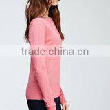Submissive Pink Women Style Pullover Knit Sweater for Autumn thumbnail-2