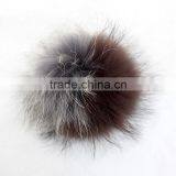 Myfur Manufacturing Wholesale Natural Raccoon Fur Customized Colour Pom Poms thumbnail-1