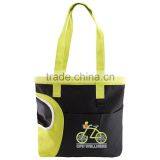 Crescent Pocket Tote Bag - Comes With a Crescent-shaped Pocket for Bottles and Your Logo. thumbnail-1