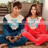 2015 Wholesale Flannel Couple Winter Pajama Set thumbnail-3
