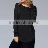 Factory Direct Soft Long Sleeve Large Size Old Fashion Blouse for Wholesale 2017 thumbnail-4