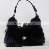 2016 New Shoulder Fashion Fur Bag / Winter Women Real Silver Fox Fur Bag thumbnail-5