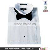 2016 Wholesale 65% Polyester 35% Cotton 1/4" Pleats Wing-tip Collar Wedding Tuxedo Shirt thumbnail-1