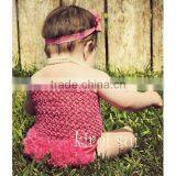 Baby Girls Hot Pink Tube Top & Petti Bloomer Panties 2 Pcs Set thumbnail-1