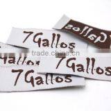 Customized Garment Shoe Labels/woven Labels/printed Clothing Label/embroidered Tag End Fold WEF-001 thumbnail-2