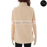 Wholesale Monogram Blank Sherpa Women Vest thumbnail-3