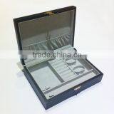 Black Leather Jewelry Showcase Collection