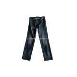 Black Denim Soft-Washed Leisure Fashion Loose Jeans for Man thumbnail-3