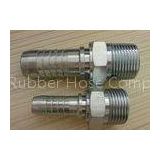 Smooth BSP Pipe Fittings 60 Degree Cone Seat Flange , Steel Hose Fitting