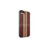 Shock Absorbing Wood Apple Iphone Protective Cases , Custom Mobile Phone Shell