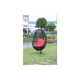 Outdoor Rattan Patio Swing Chair Set