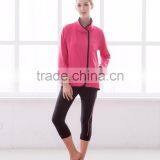 Yoga Clothes High Neck Fleece Women Jacket thumbnail-5