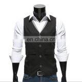 Latest Wholesale High Quality Men Slim Fit Formal Wedding Suit Vest Waistcoat Design thumbnail-2