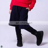 T-GP003 Winter Girls Striped Short Casual Loose Wide Leg Pants thumbnail-1