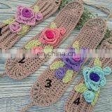 Crochet Bracelet Boho Bracelet Roses Bracelet Cotton Bracelet Wrap Bracelet Braided Bracelet thumbnail-1