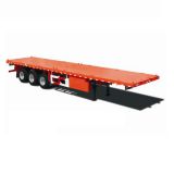 China factory sale container flatbed semitrailer for sale
