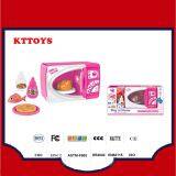 Electric Kids Play Cook Kitchen Set Microwave Oven Toy Set With Light and Sound thumbnail-1