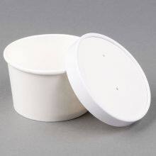 Soup Container 12oz White Paper Board , Soup Container , White thumbnail-1