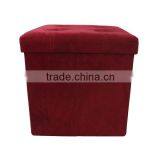 Yes Folded Brown Folding Storage Ottoman thumbnail-5