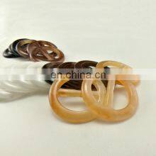 Horn Custom Figured Round Adjustable Belt Resin Buckle For Garment thumbnail-4
