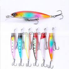 6 Colors 9cm 7.4g Hot Sale Hard Plastic Fishing Bait Floating Minnow for Freshwater Saltwater thumbnail-1