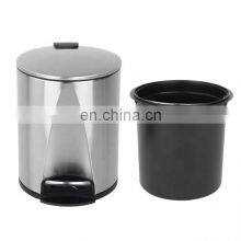 New Designed Round Metal 5L 12L Foot Pedal Bin thumbnail-2