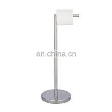 Fashion Modern Stainless Steel Toilet Paper Holder Simple Toilet Paper Holder and Easy to Use Standing Toilet Paper Holder thumbnail-1