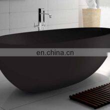 Hot Sale Freestanding Round Bathtub, Black Granite Bathtub thumbnail-1